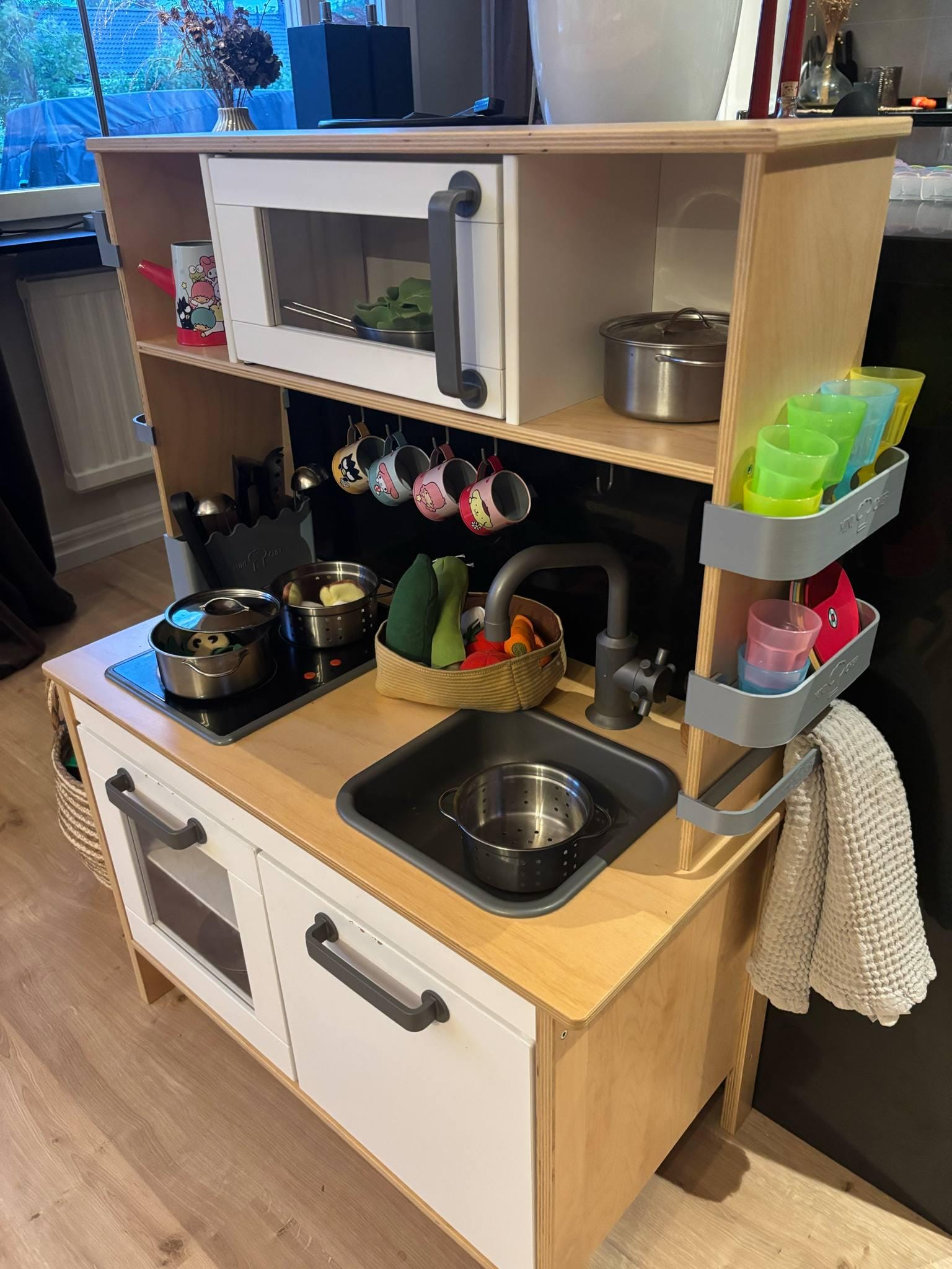Kit organizer da cucina IKEA Duktig: mensola, rastrelliera, supporto stampabili in 3D (file STL)