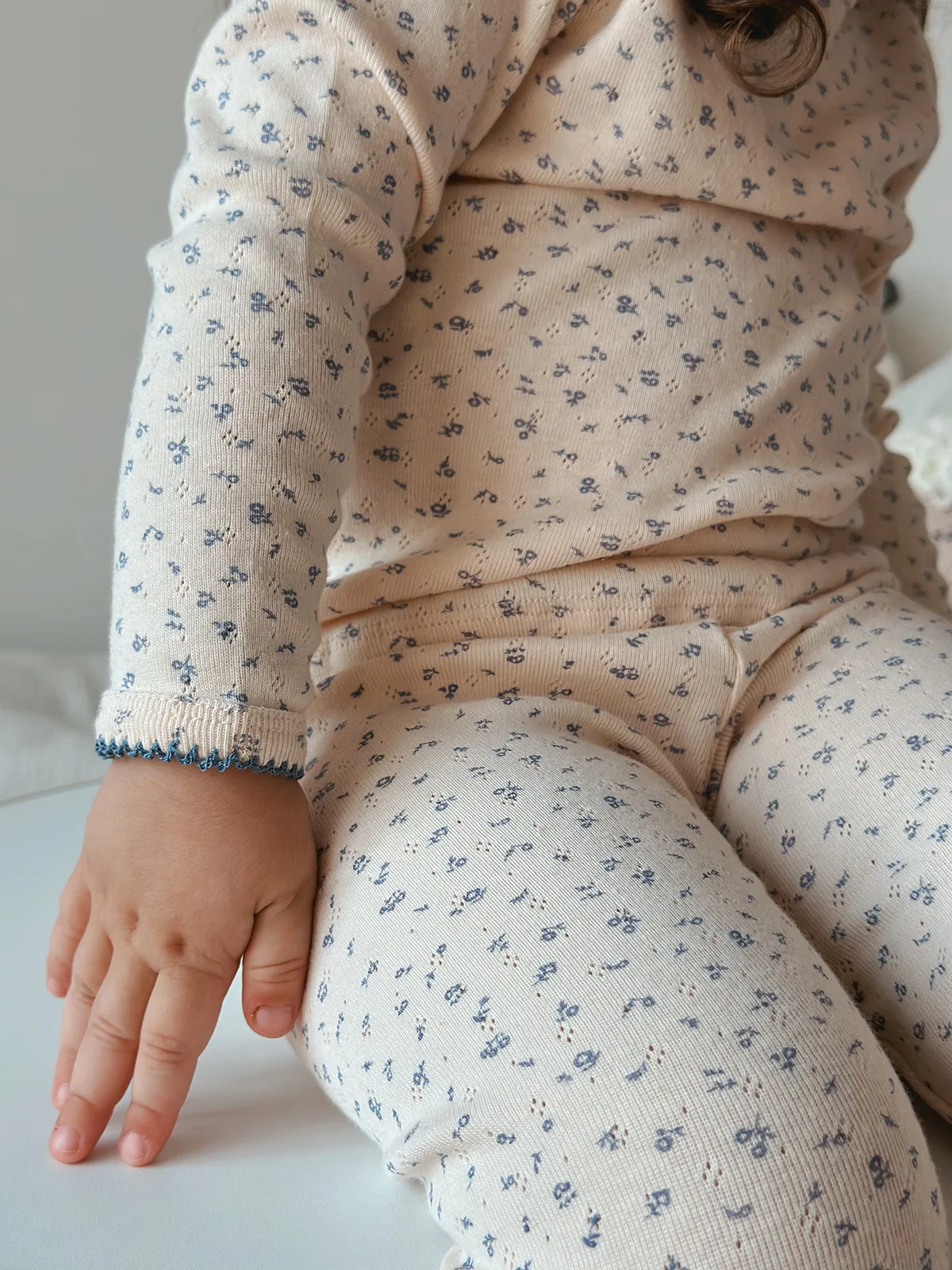 1-6T 100% Baumwolle Mädchen Floral Pyjamas set Kleinkind Kind Baby 2 stücke Kleidung Set Langarm top Hose Anzug PJ Set Homewear Outfit Image