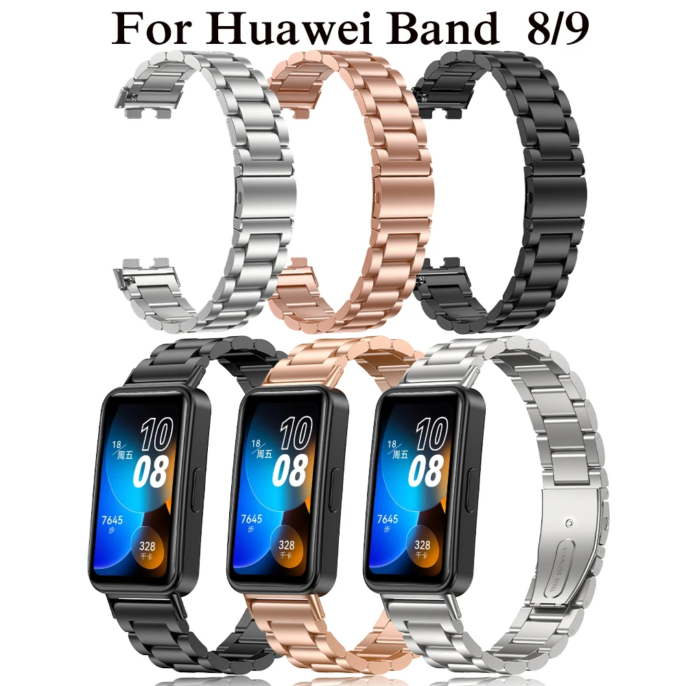 Metall Strap Für Huawei Band 8 Band 9 8/9/10 Smartwatch Stahl Quick Release Armband Armband Gürtel Handgelenk strap Zubehör Image