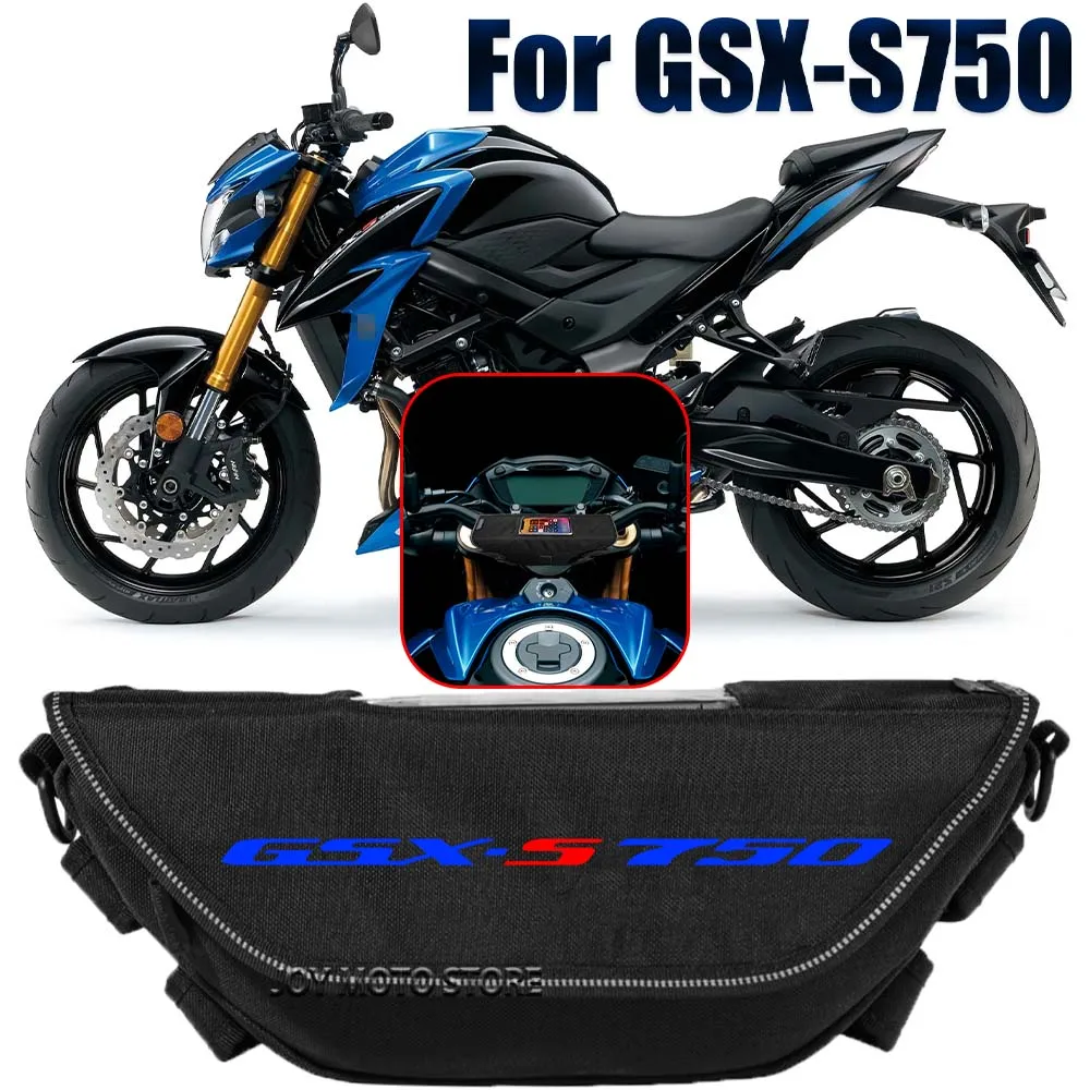 Für gsx s750 gsx s750 motorrad zubehör werkzeug tasche wasserdicht und staub dicht bequeme reise lenker tasche Image