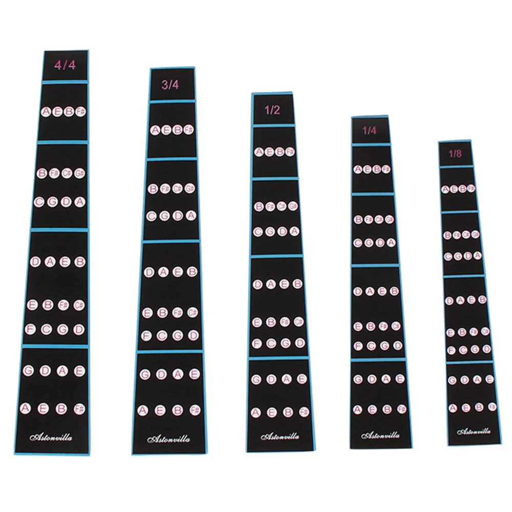1/8-4/4 Violine Intonation Aufkleber Griffbrett Marker Anfänger lernen Geige Griffbrett Note Aufkleber Violine Teile Griff Aufkleber Image