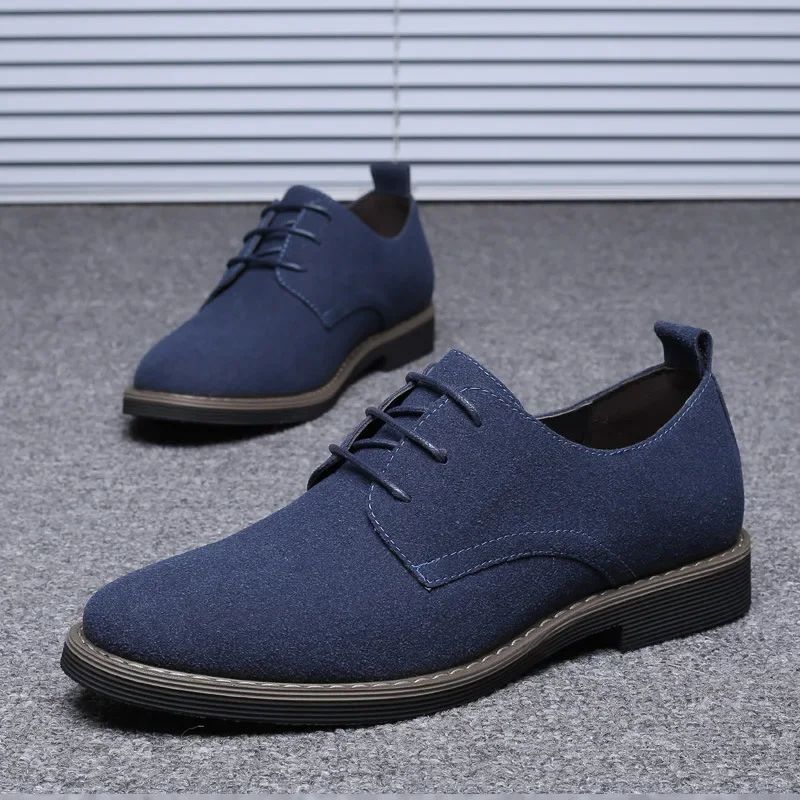 Neue Männer Oxfords Wildleder Leder Kleid Schuhe Männer Casual Schuhe Turnschuhe Luxus Marke Mokassins Faulenzer Männer Klassische Wohnungen Derby Schuhe