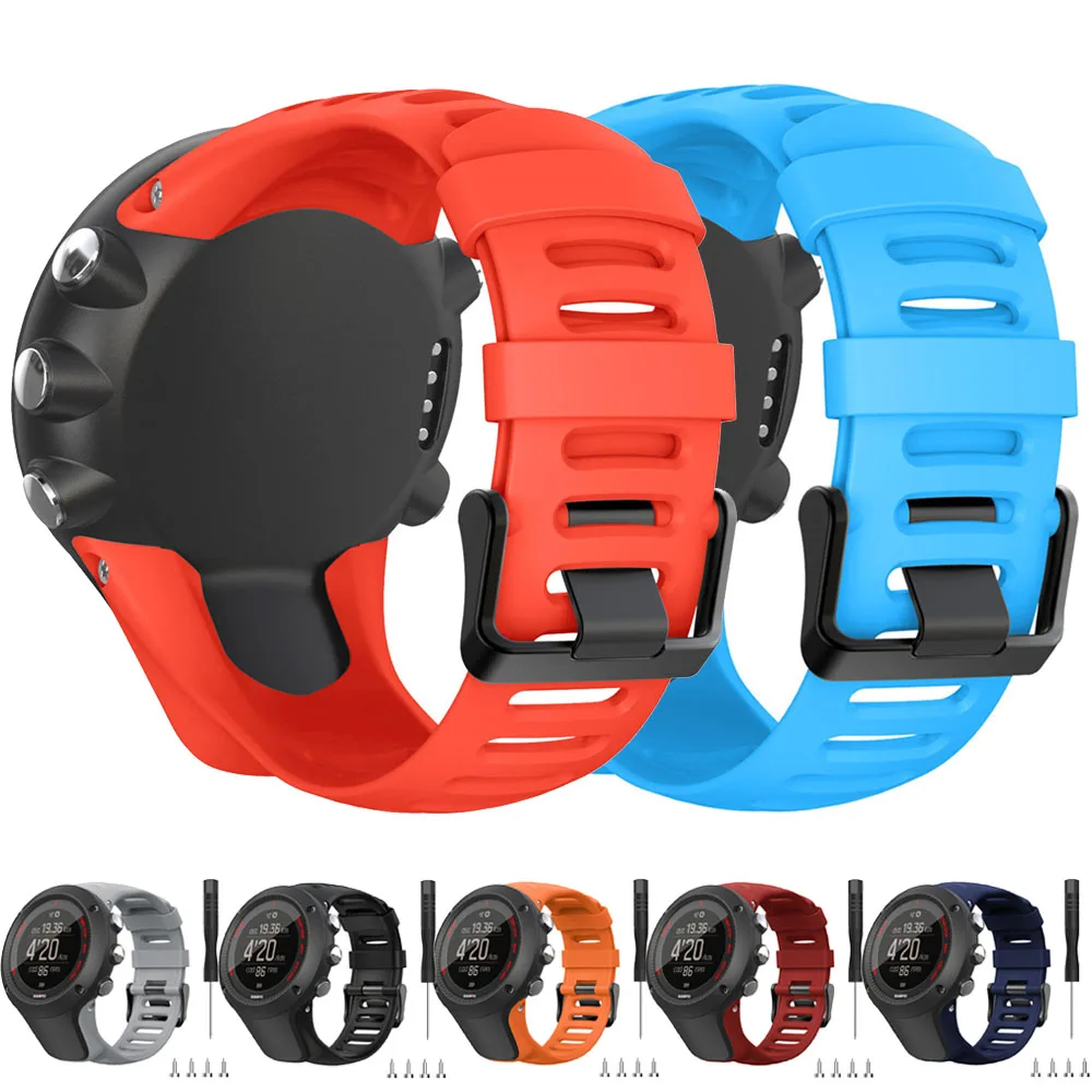 Silikonbänder 24 mm neues Band für SUUNTO Ambit 1/2/3/2S/2R/3P/3S/3R Smart Sport Armband Armband Ersatzband Zubehör Image