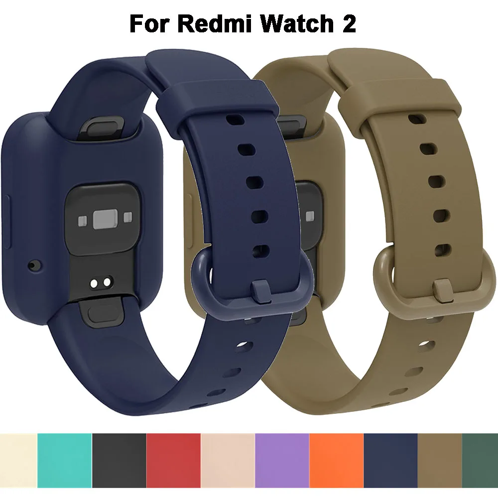 Uhrengehäusearmband und für Redmi Watch 2, hochwertiges, weiches und langlebiges Silikonarmband für Redmi Watch 2 Uhrenarmband-Zubehör Image
