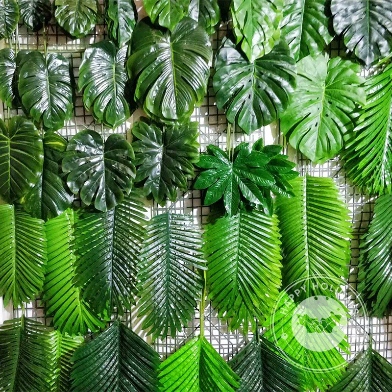 Simulierte Schildkröte Zurück Blatt Großhandel Blume Anordnung Pflanze Gefälschte Blume Geburtstag Party Hochzeit Dekoration Ballon Zubehör Image