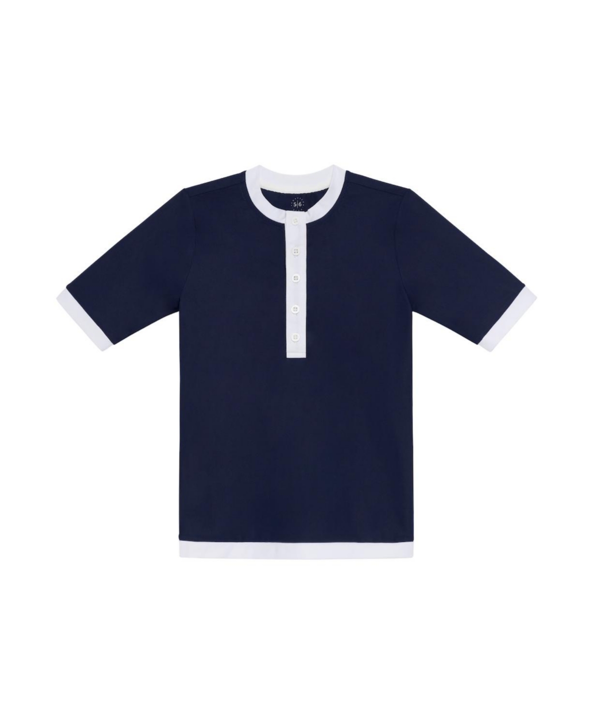 Courtside Kids Girls' Henley Shirt - Little Kid, Big Kid - Navy