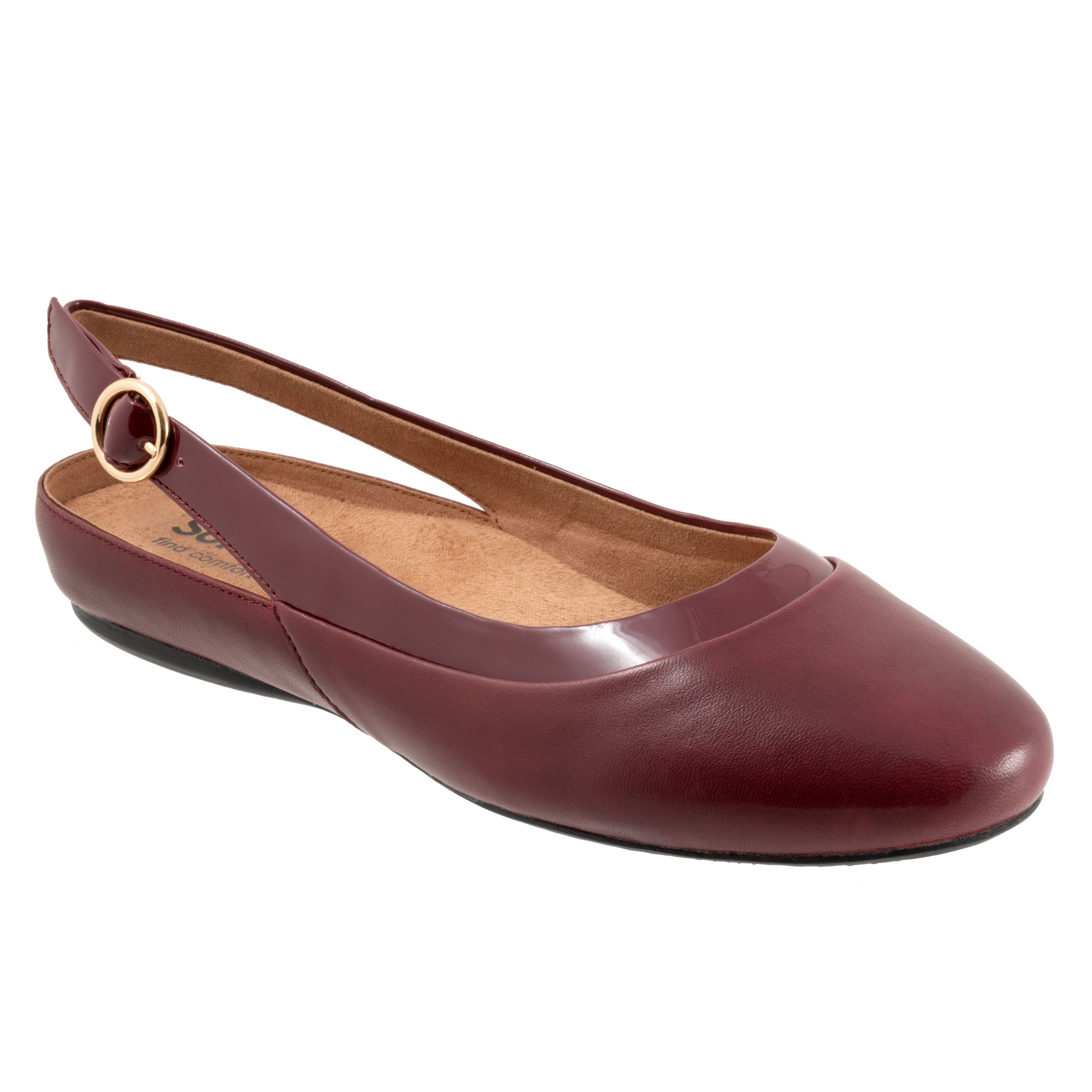 Women's Sheffield Flat by SoftWalk in Dark Cherry (Size 6 M)