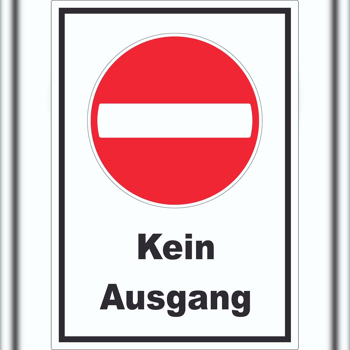 HB-Druck Kein Ausgang Aufkleber A1 (594x841mm) Image