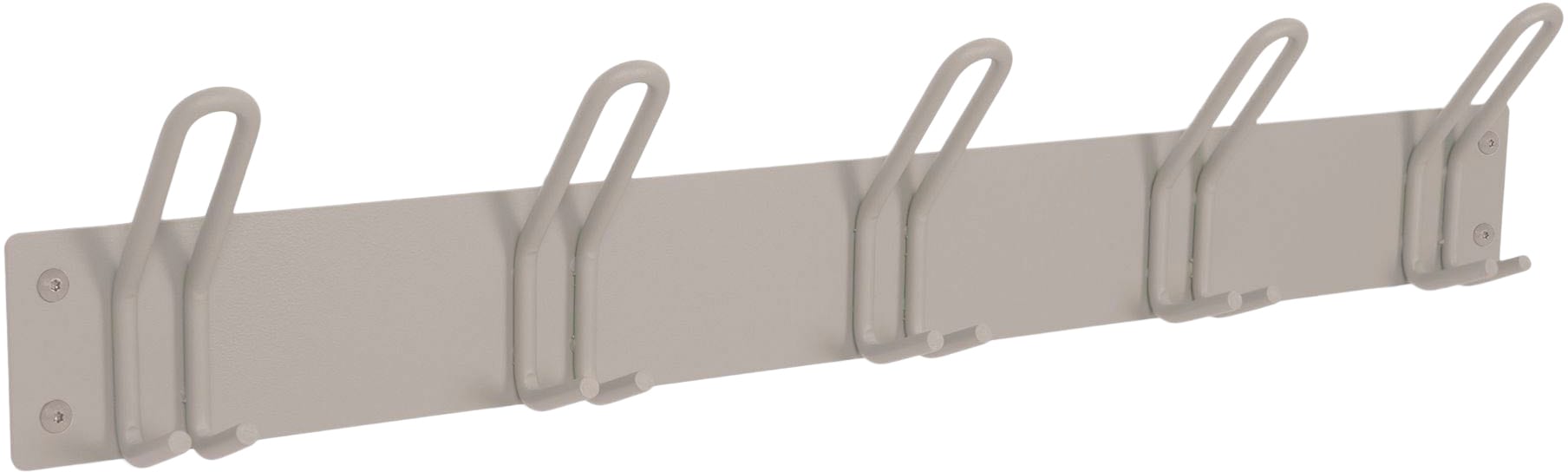 Garderobenhaken SPINDER DESIGN, grau (silky taupe), B:70cm H:14cm T:7cm, Metall, Garderobenhalter, Garderobenhaken, Metall, 5 Haken
