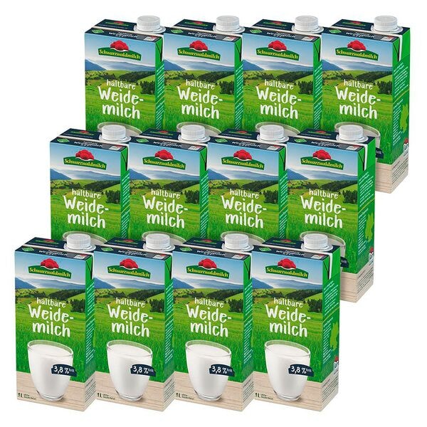 Schwarzwaldmilch LAC H-Vollmilch »Weidemilch 3,8% Fett« 12 Stück je 1 L Image