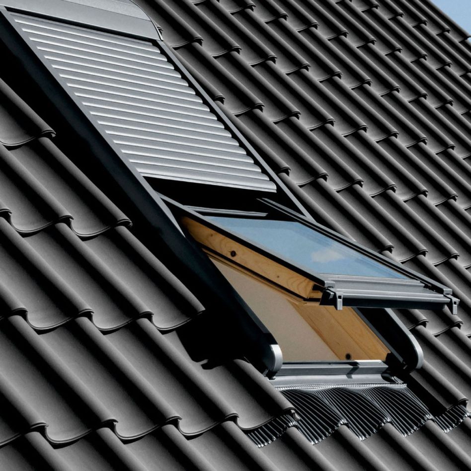 VELUX Elektro-Rollladen SML 0100S Kupfer inkl. KUX 110, 94x140 cm (PK08)