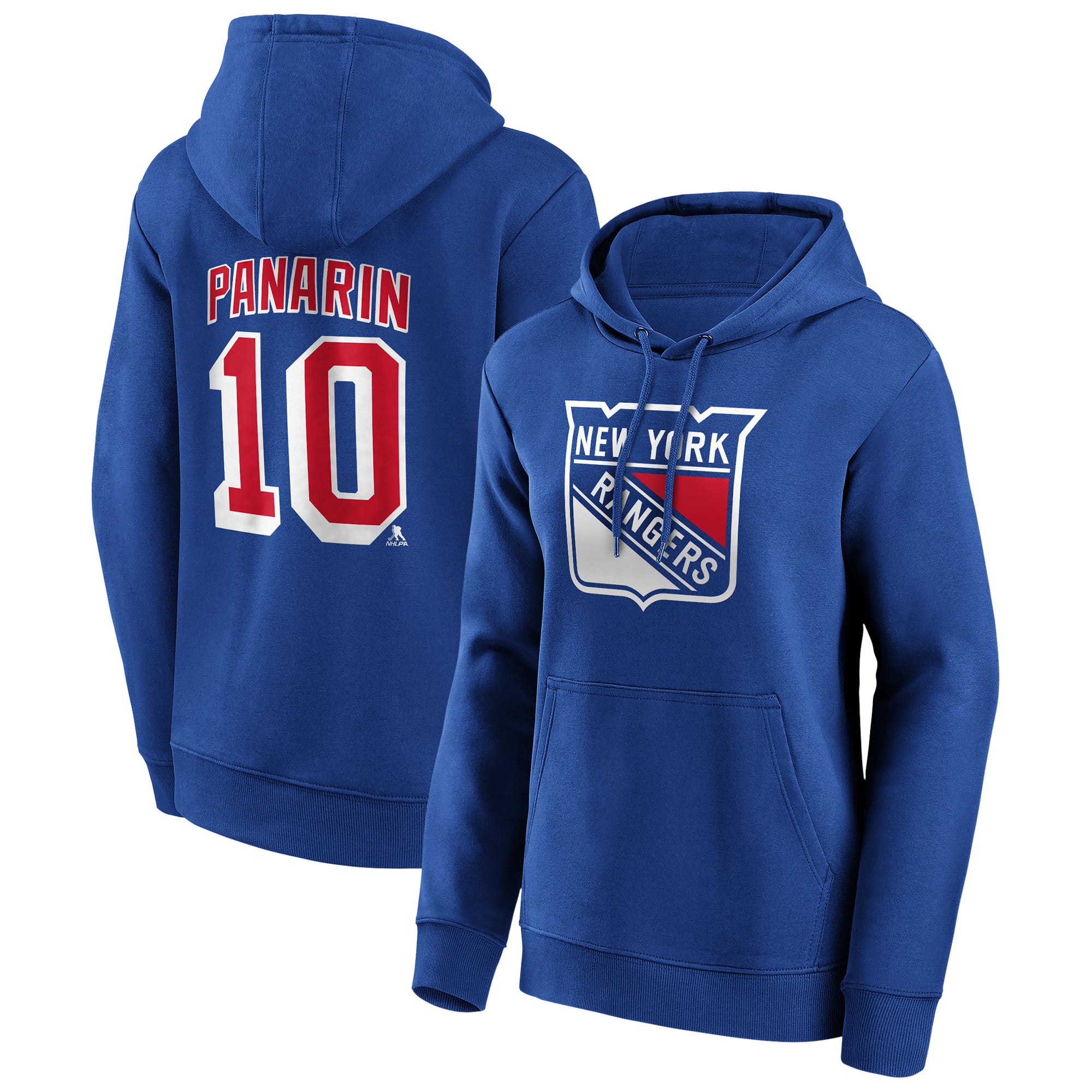 Hoodie der New York Rangers mit Name und Nummer – Panarin 10 – Damen