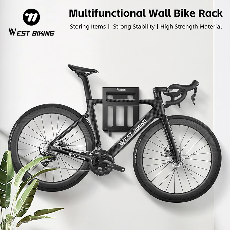 WEST BIKING Portabici da parete multifunzionale Portabiciclette durevole Supporto da parcheggio per interni Cavalletto per manutenzione Accessori per bici da strada MTB