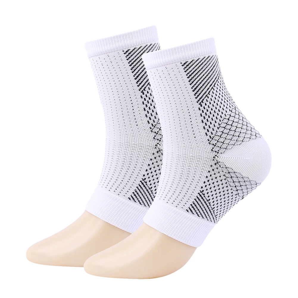 2 Paar Kompression strümpfe Knöchel Kompression ärmel Zahnspangen Bogen Unterstützung Neuropathie beruhigen Socken für Frauen Nano Sothesocks für Männer Image