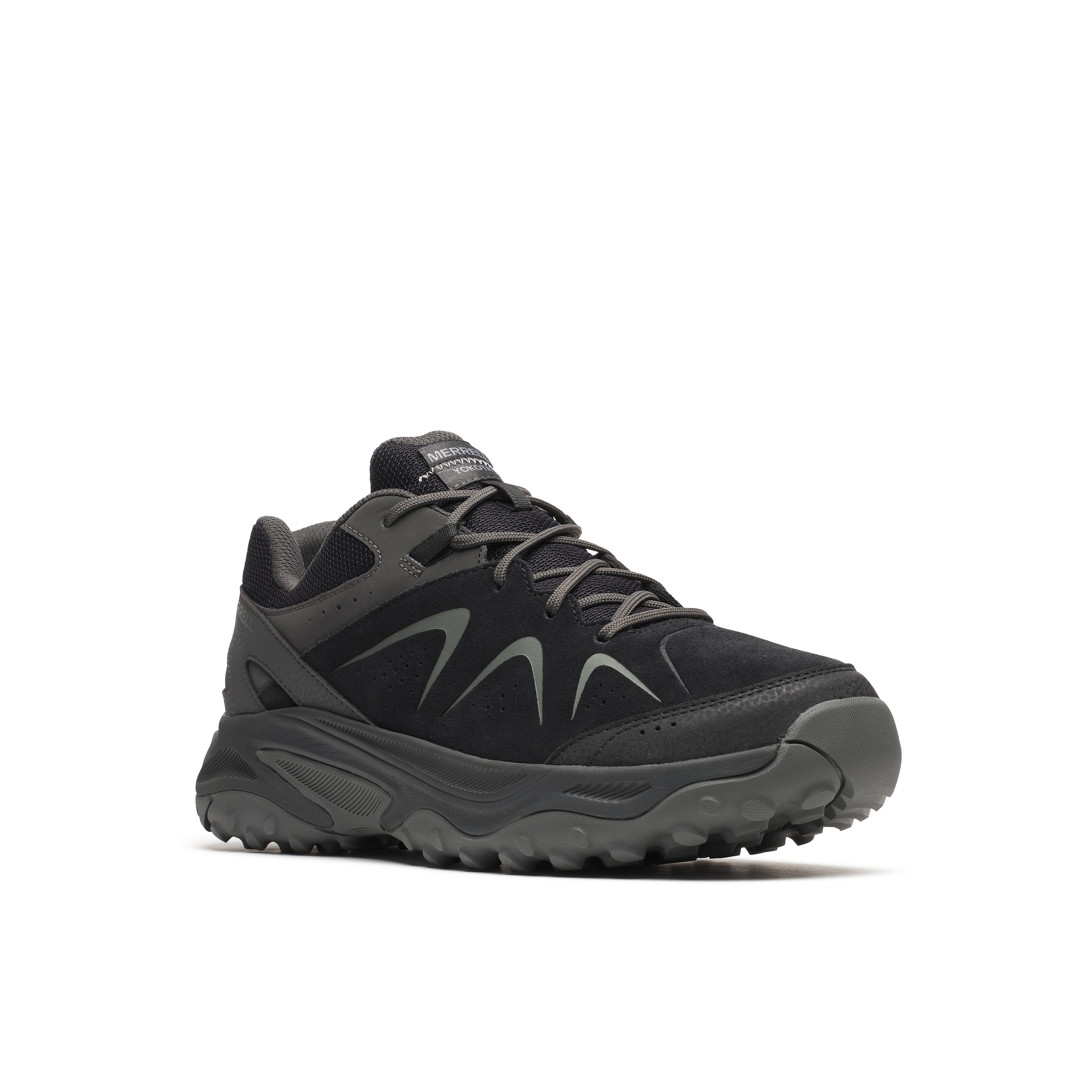 Wanderschuh MERRELL "YOKOTA 3 GORE-TEX", Herren, Gr. 47, schwarz, Leder, Synthetik, Schuhe Wanderschuh, wasserdicht