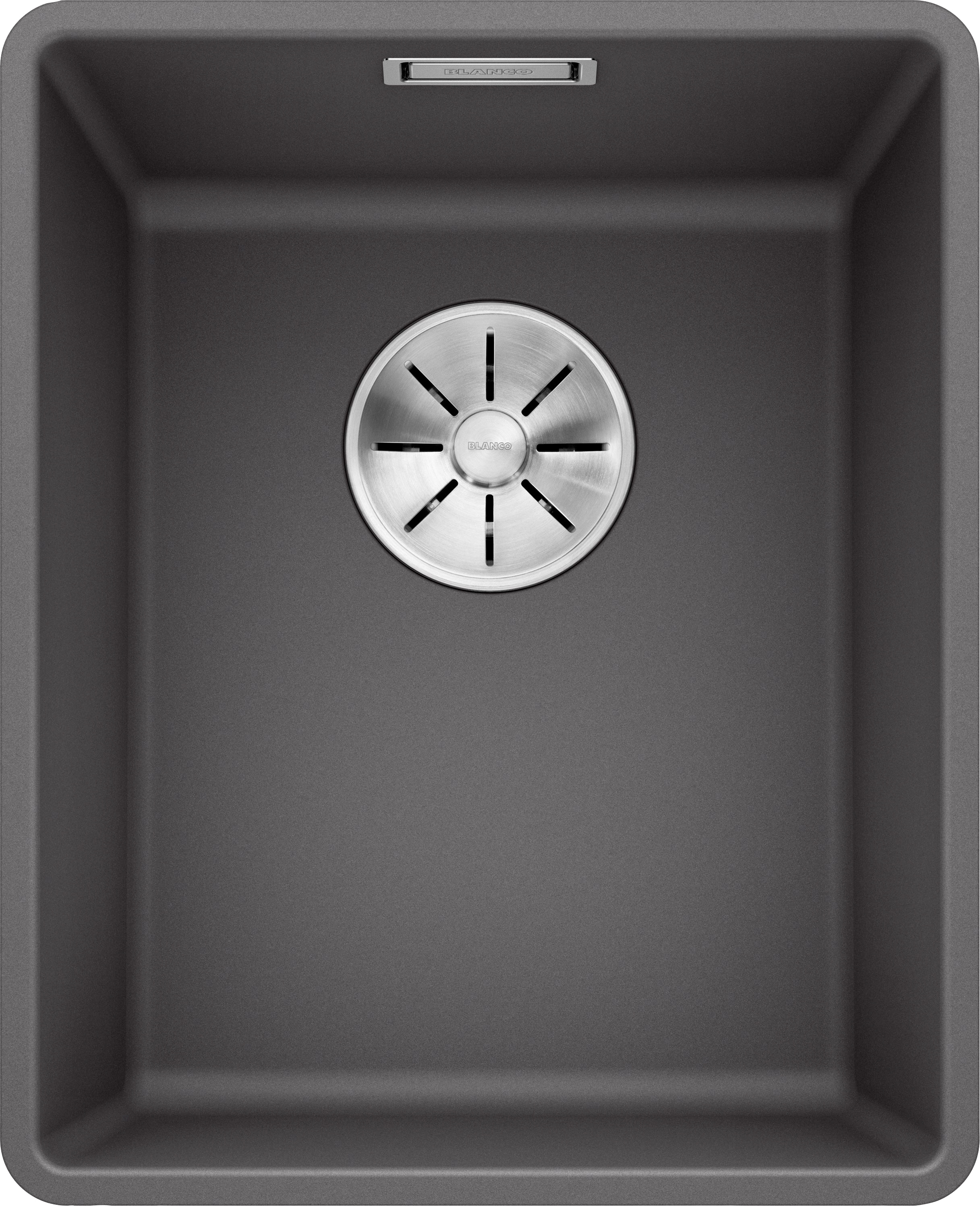 Granitspüle BLANCO "SUBLINE 320-F", felsgrau, B:43cm H:19cm T:35cm, Verbundwerkstoff, Küchenspülen, erhältlich in mehreren Farben