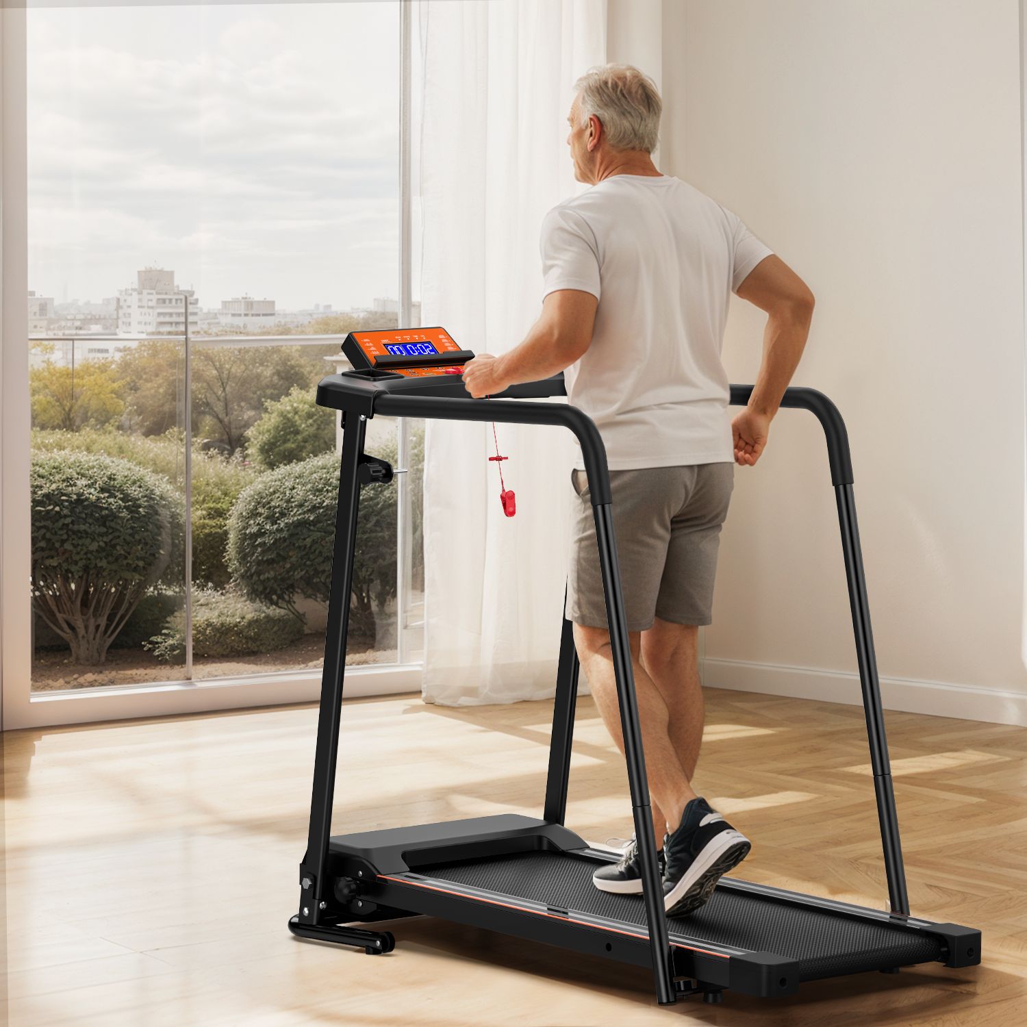 Tapis roulant allungabile per il recupero del fitness con controllo tr