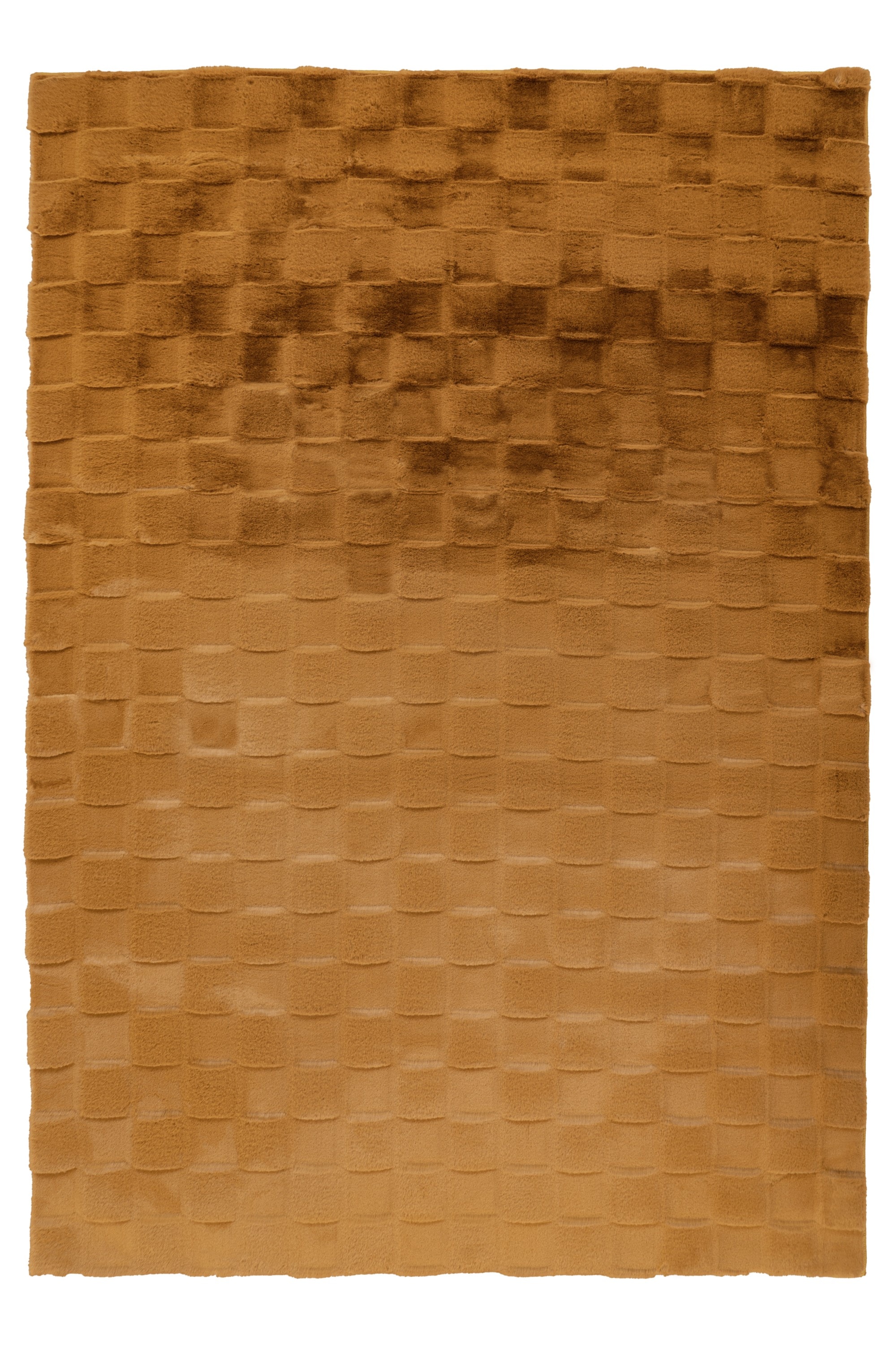 Teppich KAYOOM "Botany 625", gelb, B:120cm H:18mm L:170cm, Polyester, Teppiche, Teppich, weicher kuscheliger Kurzflor, Fellhaptik, alle Räume, viele Farben