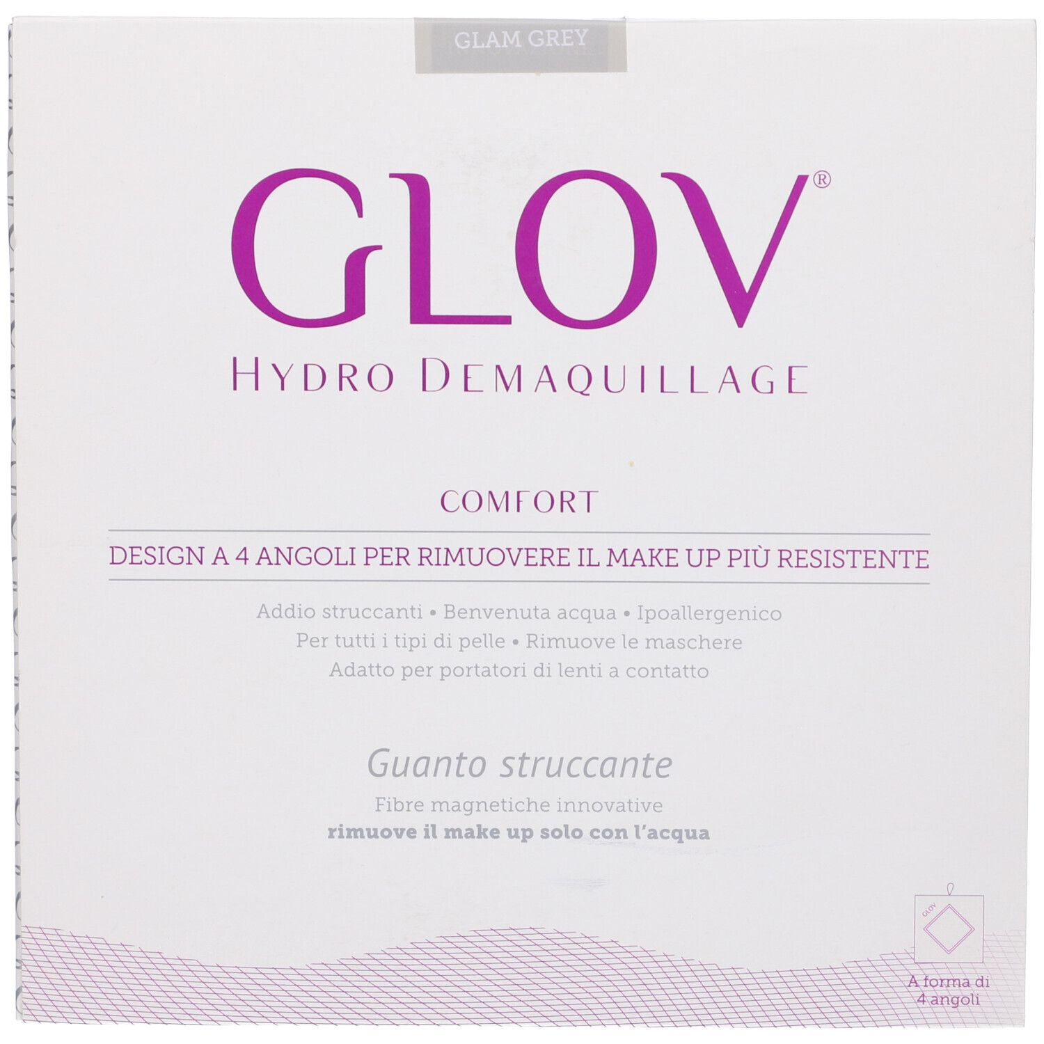 Glov Comfort Guanto Struccante Colore Glam Grey 1 pz Accessori