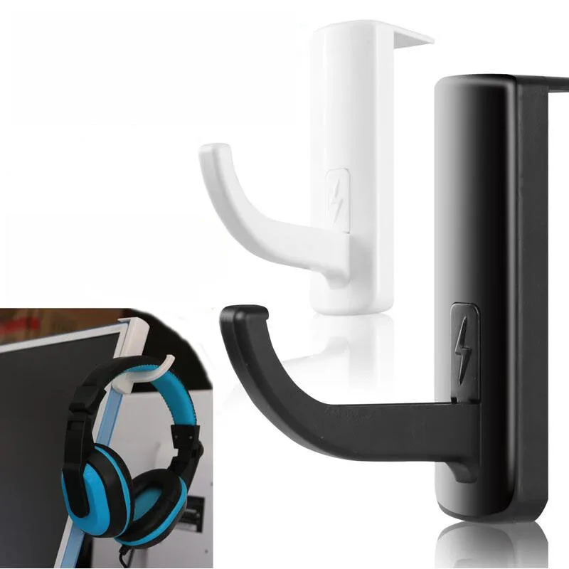 Supporto per cuffie Gancio da parete Supporto per monitor per PC Accessori per cuffie durevoli Gancio per cuffie Supporto per monitor per PC Supporto 2 colori