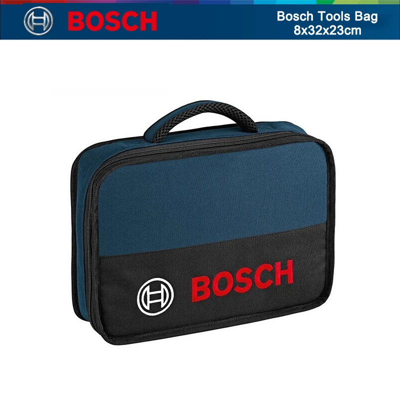 Bosch – Mini sac à outils en toile, étanche et Durable, Kit d'outils pour électricien, organisateur, sac de rangement d'outils multi-poches, mallette à outils de réparation