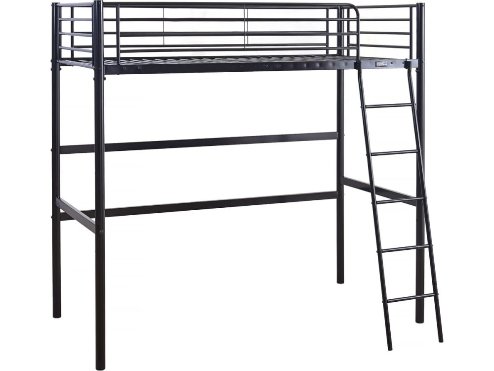 Lit superposé en métal noir 200 x 97 x 189 cm