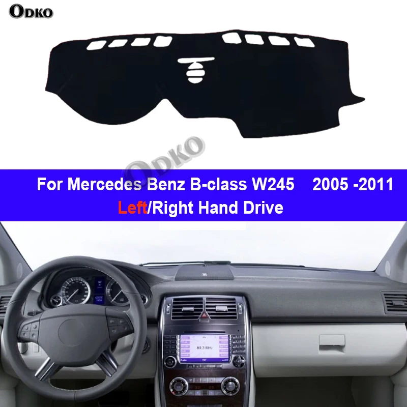 Auto Dashboard Abdeckung DashMat Für Mercedes Benz B-klasse W245 2005-2011 Vermeiden Licht Pad Zubehör Anti-Uv fall Teppich Matte Image