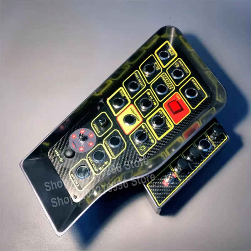 Racing Simulator Zentrale Steuerung Box RGB Multifunktionale Steuerung Taste Box PC USB Für Logitech Thrustmaster Simagic Fanatec Image