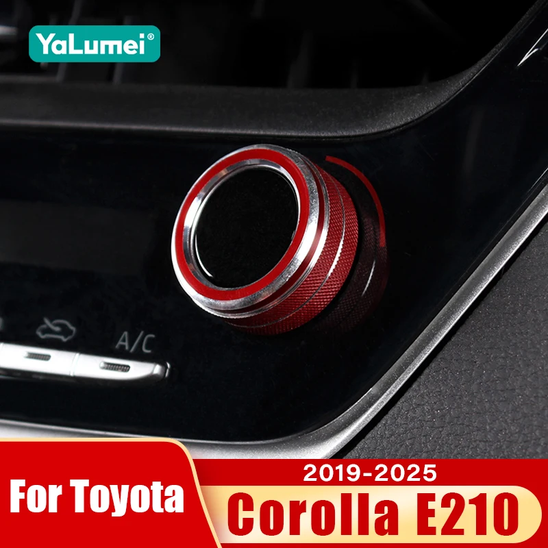 Für Toyota Corolla E210 2019 2020 2021 2022 2023 2024 2025 Hybrid Auto Klimaanlage Schalter Knopf Ring Trim Abdeckung zubehör Image