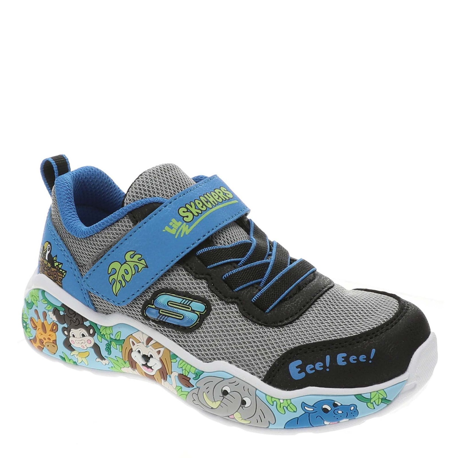 Skechers Play Scene 407312N - Boys 10 Toddler Grey Sneaker Medium