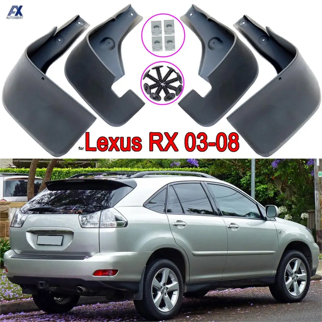 Parafango auto per Lexus Harrier RX300 RX330 RX350 RX400h XU30 2003-2008 parafango parafango paraspruzzi paraspruzzi 2004 2005 2006 2007