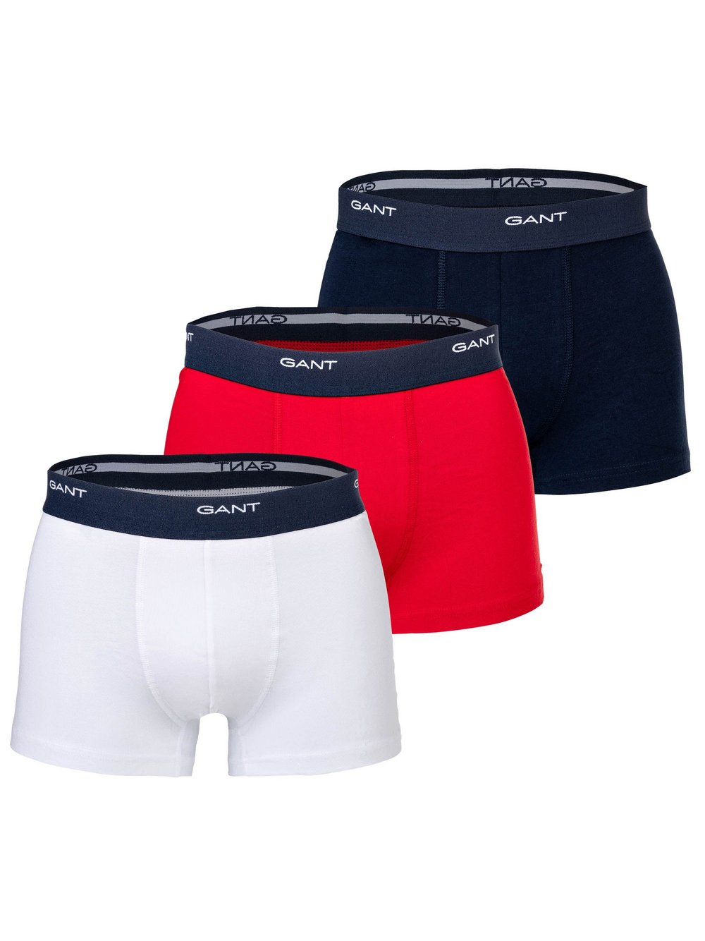 Gant Boxershort 3er Pack Herren mehrfarbig, L Image