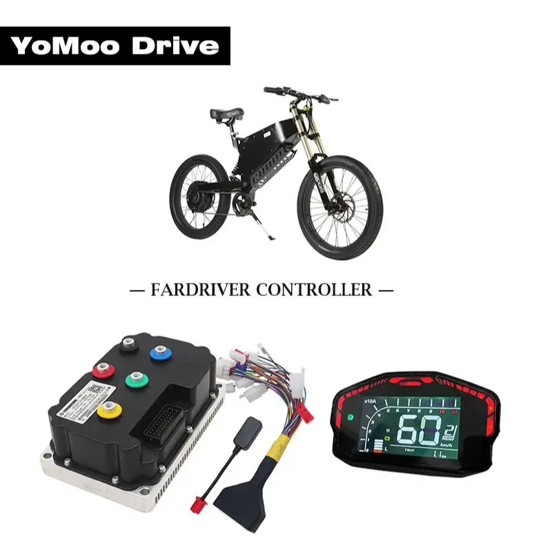 Fardriver ND72360 48V-72V 3000W-4000W DC 190A Motor Controller FOC BLDC mit DKD Display für E-BIke Moped Elektromotorrad Image
