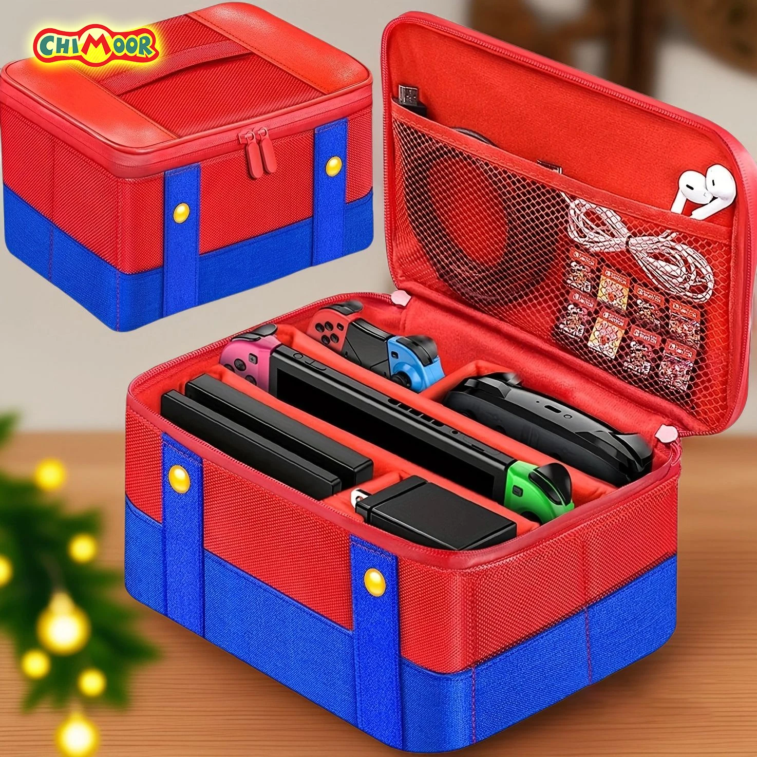 Tragetasche für Nintendo Switch und NS2 – kompatibel mit Switch/Switch OLED/2, Softshell-Schutz-Reisetasche für die Konsole Image