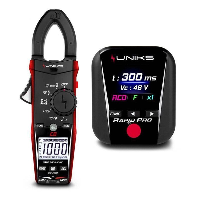 Uniks - Kit Pinza Amperometrica C8 Con Multifunzione Rapido Pro - Rapidproedition
