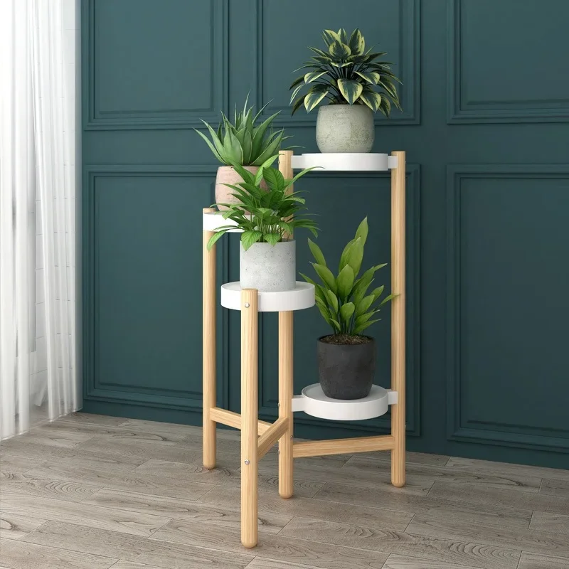 Luxus Wohnzimmer Blumenregal Nordic Eisen Blumentopf Rack Pflanzenregal Balkon Mehrschichtige Potrack Image