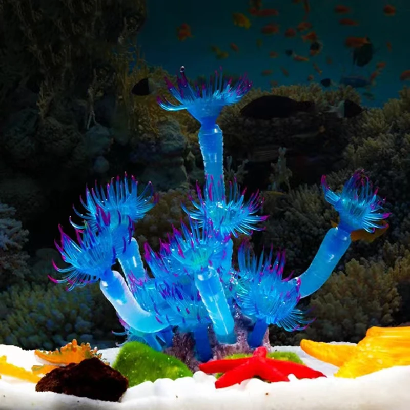 Künstliche Unterwasser korallen Aquarium Aquarium Simulation Dekoration Aquarium Hintergründe Pflanzen Wasser Gras Zubehör neu Image