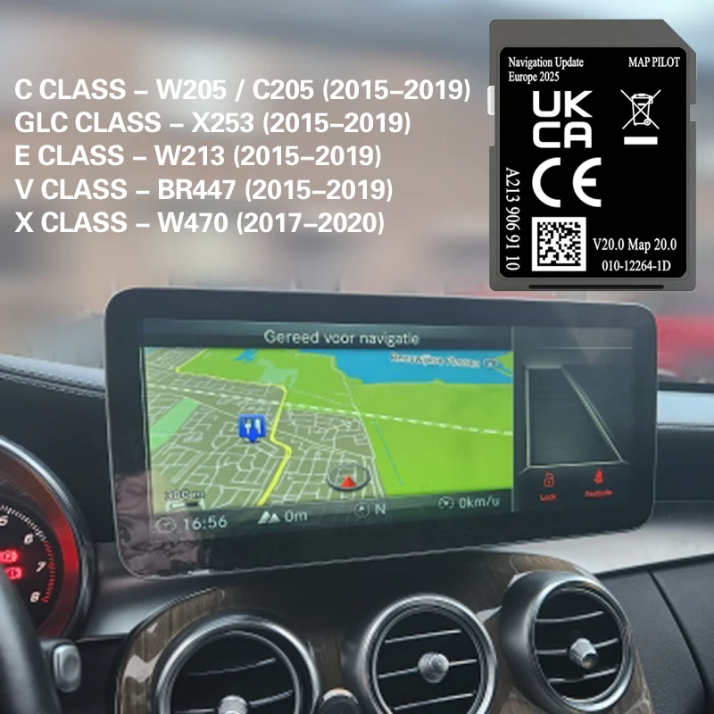 Kostenlose Fabrik OEM A213 GPS-Navigation Europa für Mercedes GLC/C/E/V/X-Klasse SD-Karten Polit V20 Image