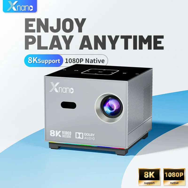 Tragbare Projektor Wifi Bluetooth Led Smart Stimme Fernbedienung Digital Projektor Full HD 1080P Projektor 4k Spiel Projektoren Image