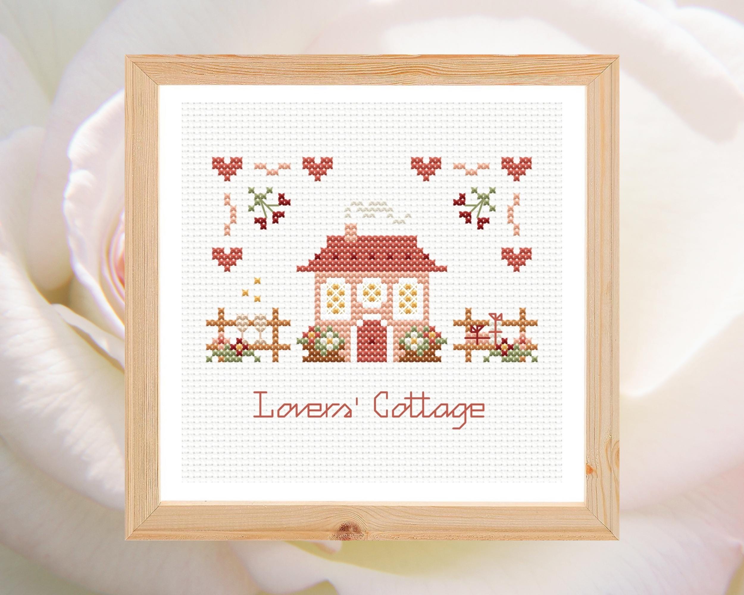 Schema punto croce San Valentino, schema punto croce cottage, punto croce amore, schema punto croce cuore, schema punto croce contato pdf