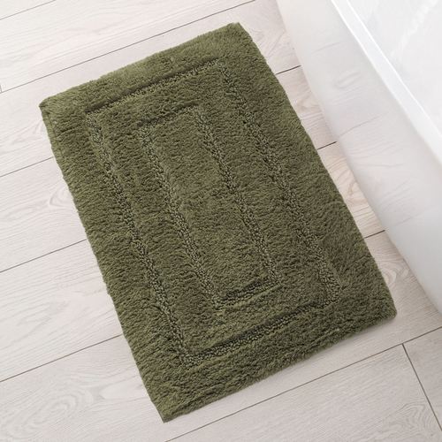 Kassa Design Rectangle Bath Rug, 32 x 20, Moss