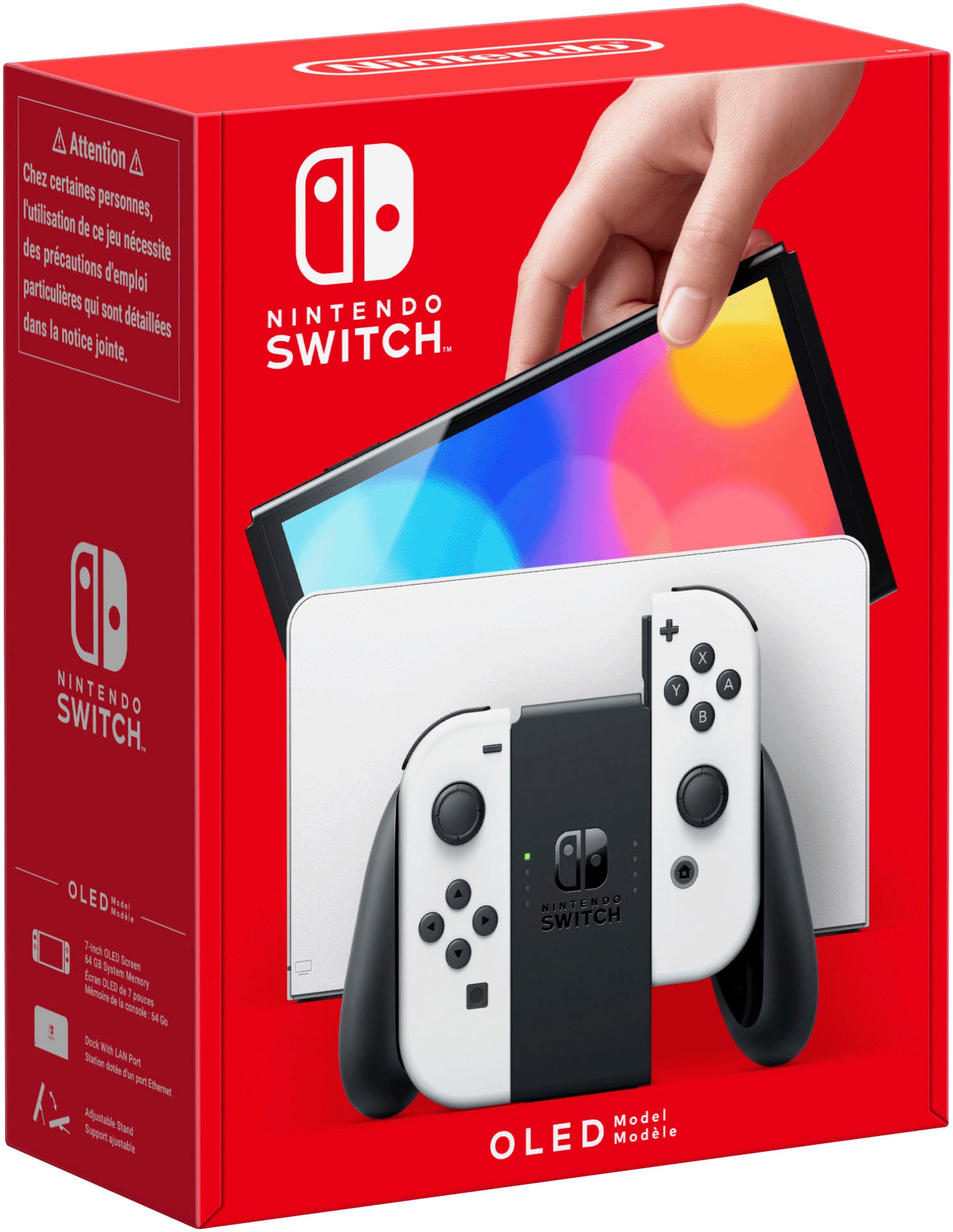 NINTENDO SWITCH Konsolen-Set "Switch OLED", weiß, B:24,2cm H:1,39cm T:10,2cm, Spielekonsolen