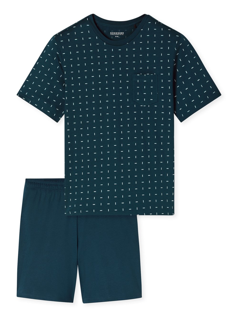 Schiesser Pyjama Herren petrol, 52 Image