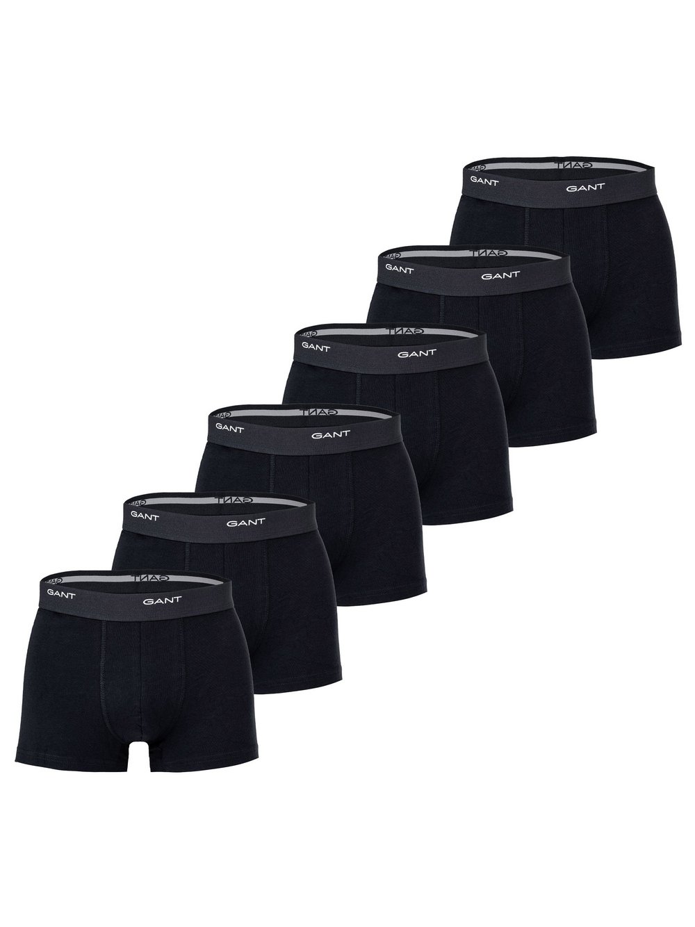 Gant Boxershort 6er Pack Herren schwarz, L Image