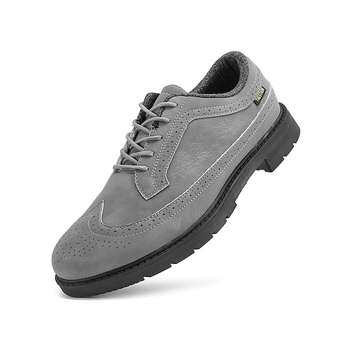 Weiße Herren-Golfschuhe, atmungsaktives Mesh-Obermaterial, gepolsterte Sohle, leichtes, sportliches Design für Golf, Spaziergänge und Outdoor-Sportarten Image