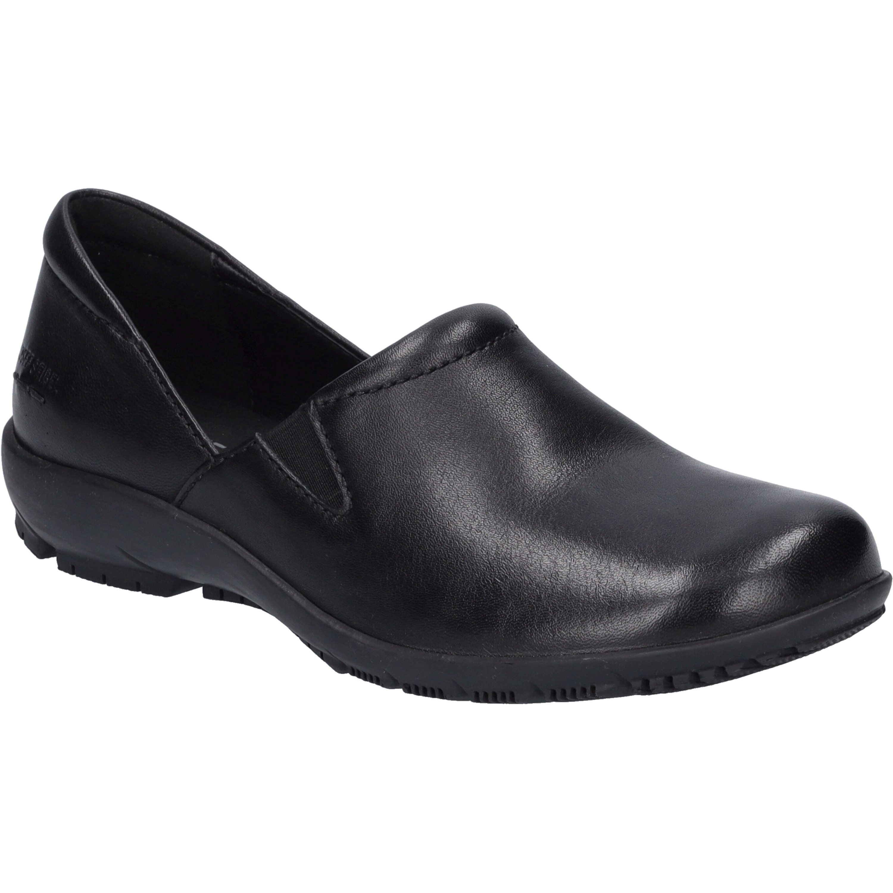 Slipper JOSEF SEIBEL "Charlotte 02, black-black", Damen, Gr. 39, schwarz (schwarz, schwarz), Obermaterial: 100% Rindsleder Leather cow., Schuhe Slipper