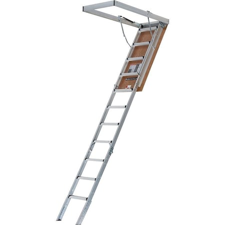 LOUISVILLE AL2240MG-FT Fire-Rated Series Attic Ladder, 7 ft 8 in to 10 ft 3 in