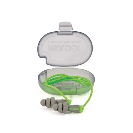 MOLDEX 6434 Alpha Reusable earplug, With Cord + Pocket-Pak 50 Pairs