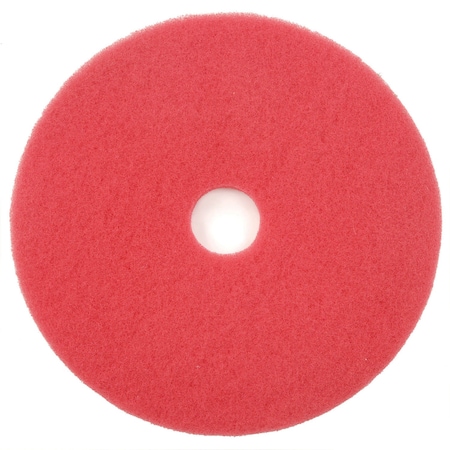 GLOBAL INDUSTRIAL 261165RD 20 Red Buffing Pad, 404420, 5PK