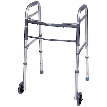 CAREX HEALTH BRANDS FGA87100 0000 Carex Health Brands Gray Folding Walker